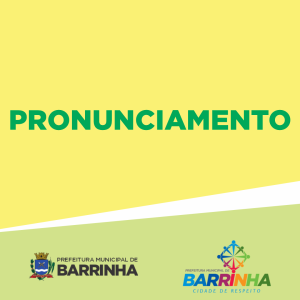 PRONUNCIAMENTO