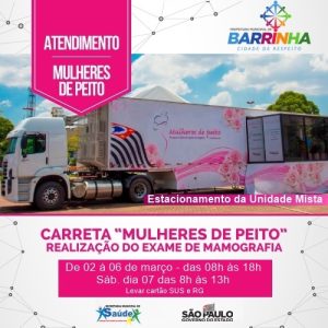 CARRETA “MULHERES DE PEITO” CHEGA A BARRINHA!