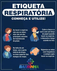 Pratique a etiqueta respiratória! #Prevenção #Saúde